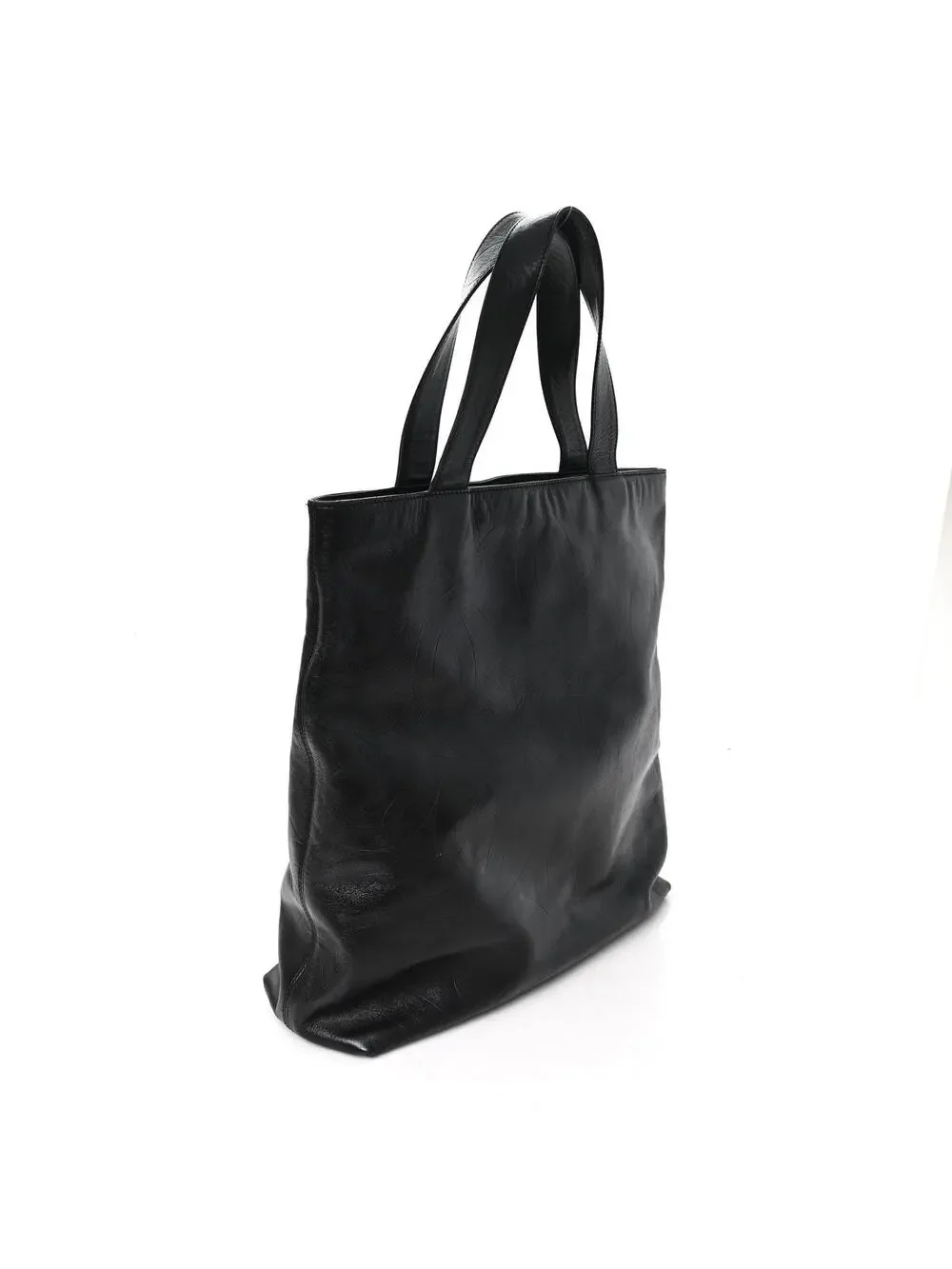 Chanel Lambskin Cc Embossed Tote Black #286453C11B